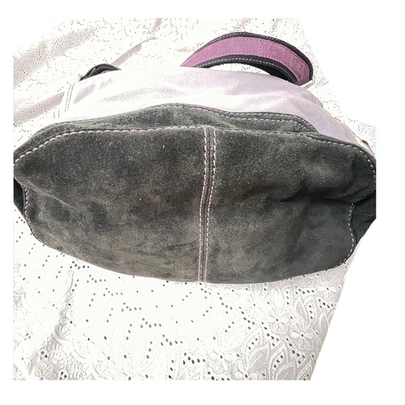 LUCKY Brand Floral Canvas Shoulder Bag - Purple and Black - Picture 3 of 9